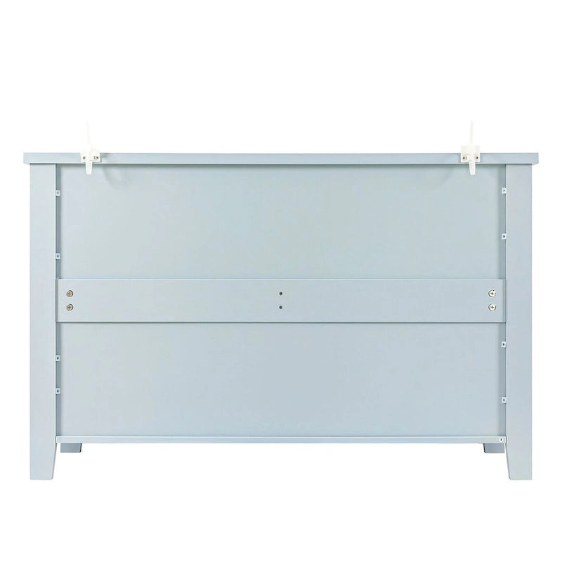 Commode de style rétro, noire/bleue, cadre en bois de bouleau, 4 ou 6 tiroirs