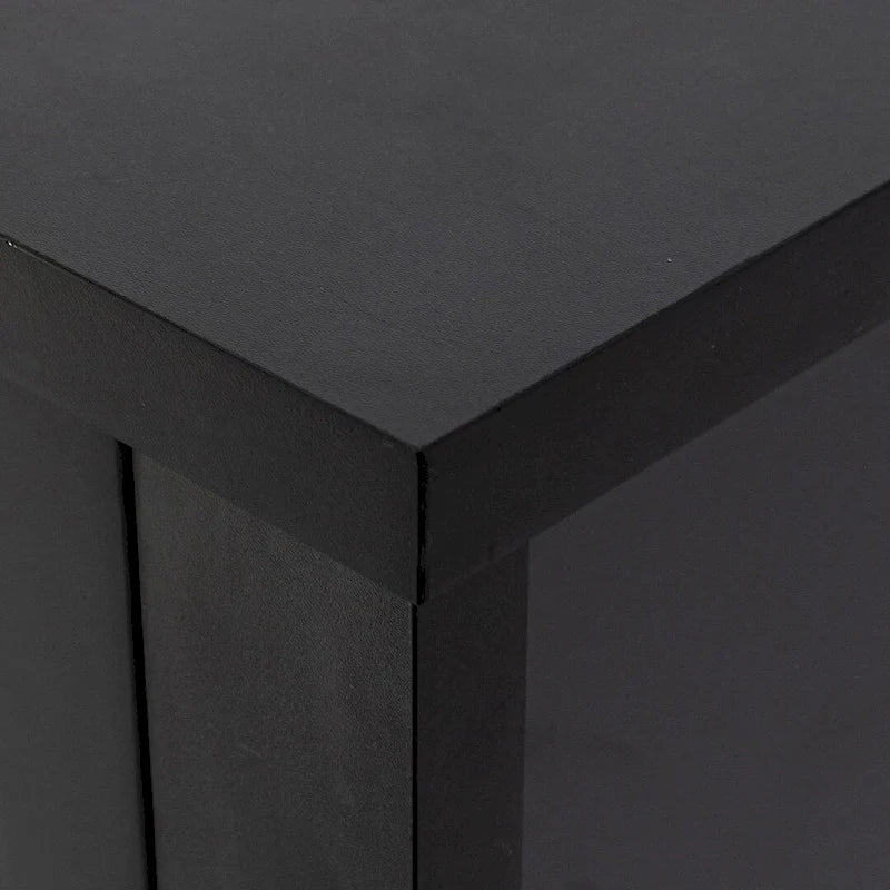 Commode de style rétro, noire/bleue, cadre en bois de bouleau, 4 ou 6 tiroirs