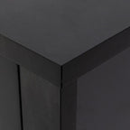 Commode de style rétro, noire/bleue, cadre en bois de bouleau, 4 ou 6 tiroirs