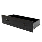 Commode de style rétro, noire/bleue, cadre en bois de bouleau, 4 ou 6 tiroirs