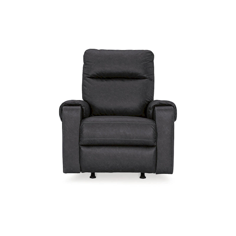 Fauteuil inclinable motorisé traditionnel en micro-chenille de couleur gravier/cendres/carbone avec port USB, une place