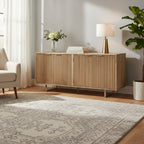 Dayton 72-inch Mid-Century Modern Sideboard In Channeled Mango Wood