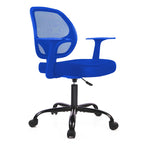 Fauteuil de bureau ergonomique à dossier haut en maille Noir / Bleu / Marron avec appui-tête réglable et accoudoirs relevables, Unité