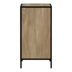 Cabinet de rangement d'appoint contemporain avec 3 tiroirs, chêne/blanc, avec cadre en acier, entièrement assemblé