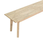 Banc en bois d'acacia gris et marron clair avec texture brossée en acier, 2-3 places