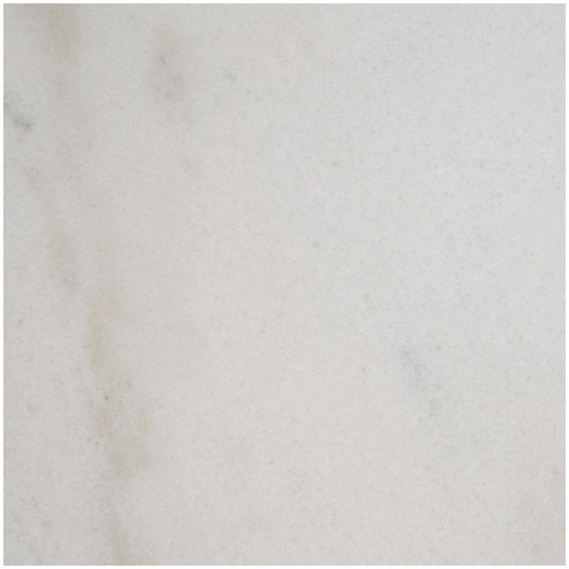 Table d'appoint ronde en marbre blanc avec support en métal doré
